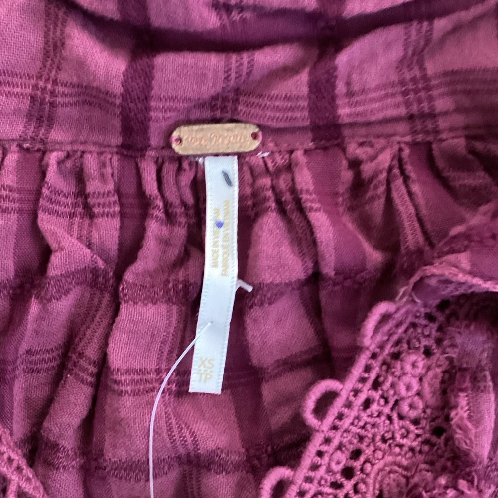 Free People Plaid Ruffle Dress - Picture 2 of 2
